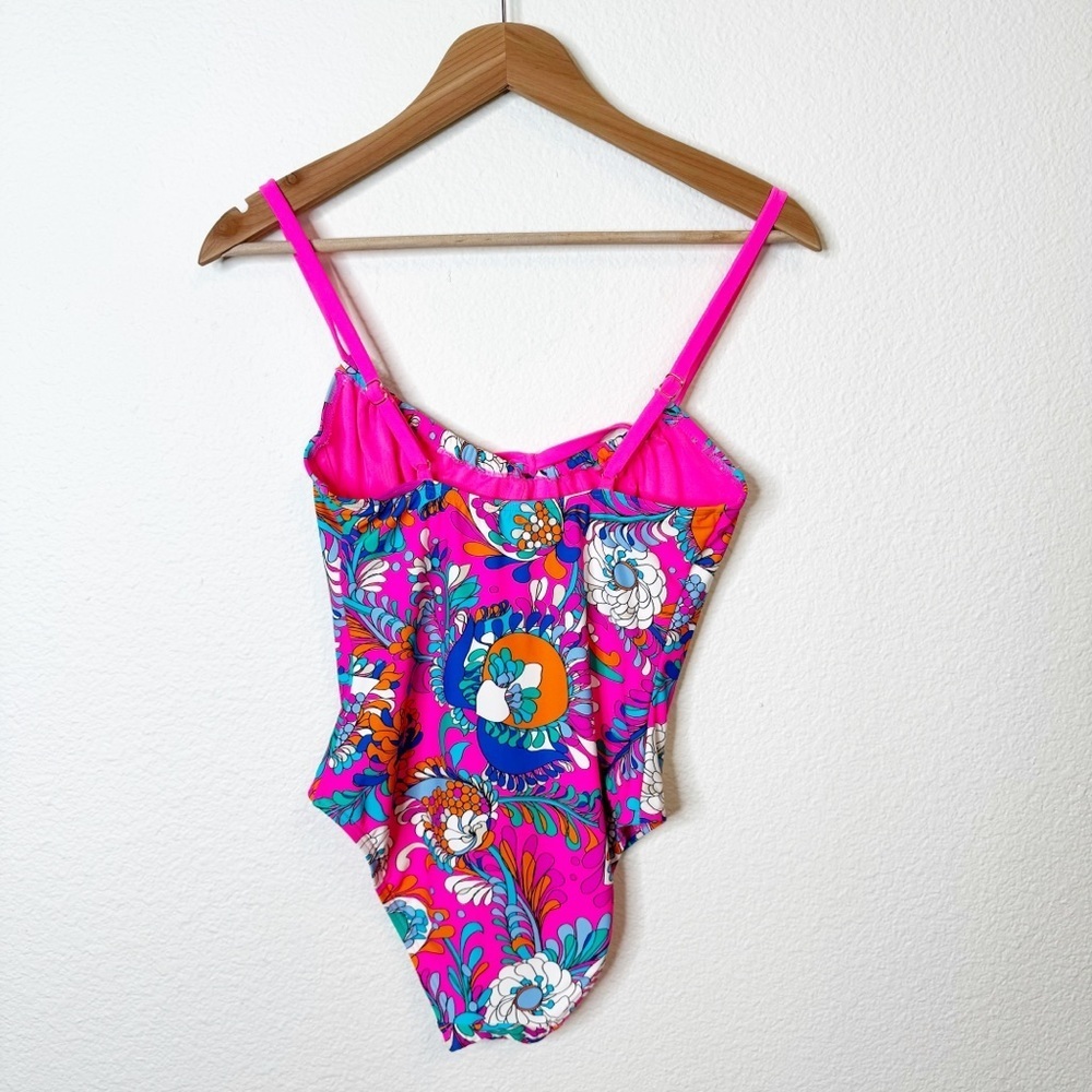 Kate Spade Sea Garden One Piece Swimsuit in Radiant Pink Size Small NWT - Picture 5 of 9